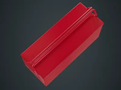 Toolbox 1A Low-poly 3D model