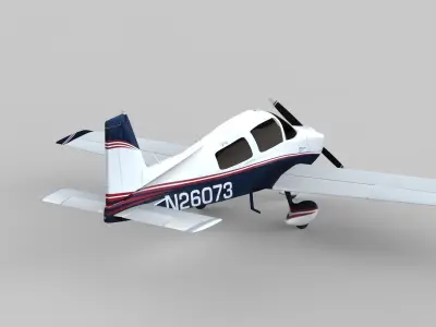 Aircraft-Schell Mark-N26073 Low-poly 3D model