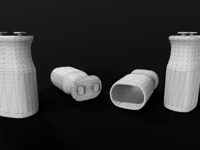 Magpul MVG MLOK Vertical Grip Low-poly 3D model