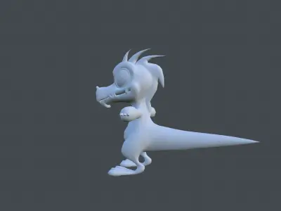 Dinosaur cartoon Low-poly 3D model purchase