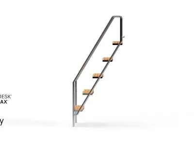 Stair Free 3D model