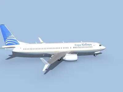 Boeing 737-800 Max COPA Airlines 3D model