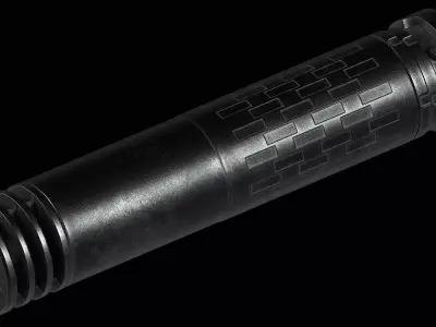 SilencerCo Omega 300 Low-poly 3D model