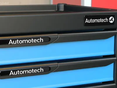 Automotech AS-220A2 Roller Workshop Cabinet 3D model