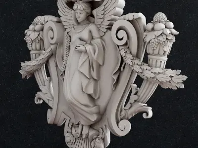 Statue Athena Muse  Goddess Virgo Muza 3D print model