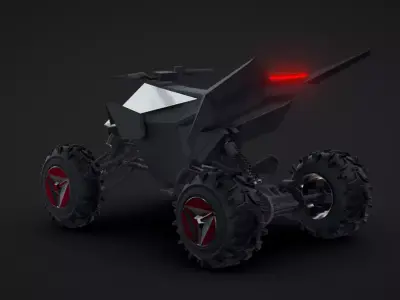 Tesla Cyber quad - Cybertruck ATV 3D model