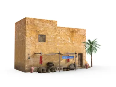  Photorealistic Old Arabic Islamic House Collection 