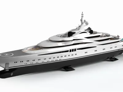 Willie Love Luxury Yacht Dynamic Simulation 3D model