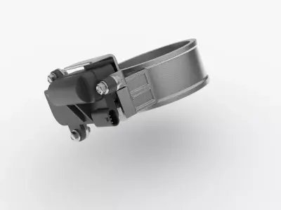 Electic Exhaust Valve Low-poly 3D model