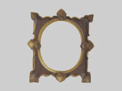 Antique Picture Frame Model Low-poly 3D model