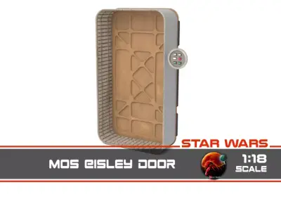 Mos Eisley door 1-18 scale Kenner Hasbro 3D print model