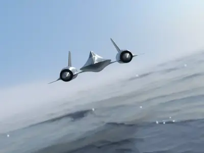Lockheed SR-71 - Blackbird 3D model Low-poly 3D model