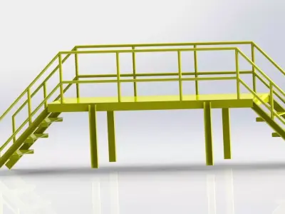 Steel Stairr 3D model
