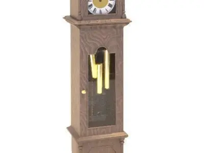 Old Grandfather Clock 3D model purchase