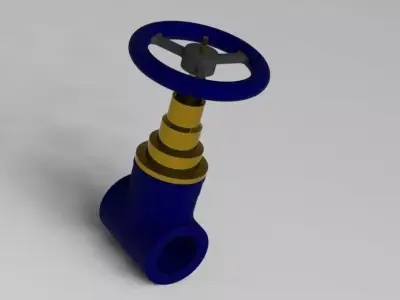 Gate valve Free 3D model