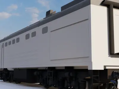 2TE10M diesel locomotive Free 3D model