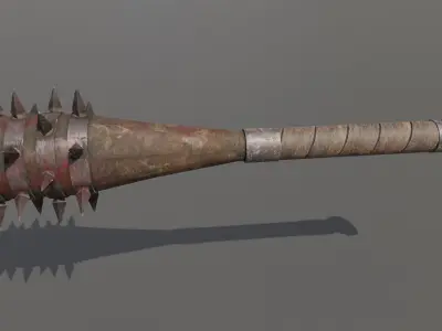 Orc Club Low-poly 3D model