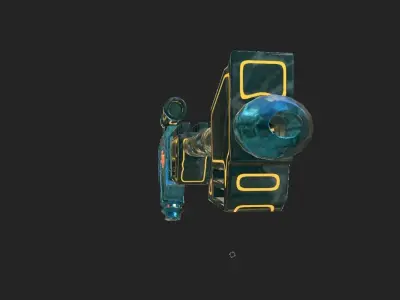 lightning sniper Low-poly 3D model