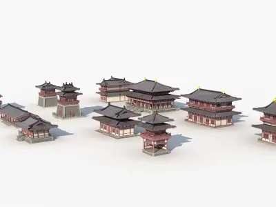 Chinese Temple 8 3D model
