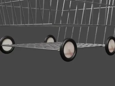 Shopping Cart 3D model get