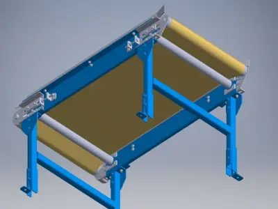 Slat Chain Conveyor 3D model