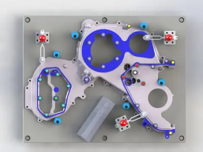 Hole Position Check Jig for Automotive Part 3D model