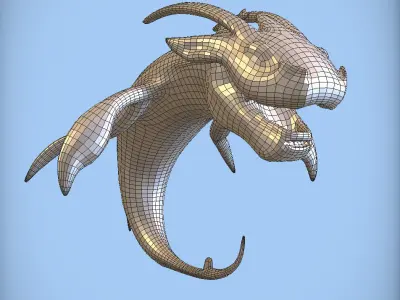 Dragon like creature 3D model