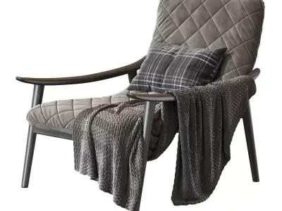 Fynn Saddle Armchair from Minotti 3D model