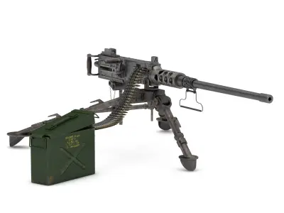 Browning Machine Gun Cal 50  M2  HB  3D model
