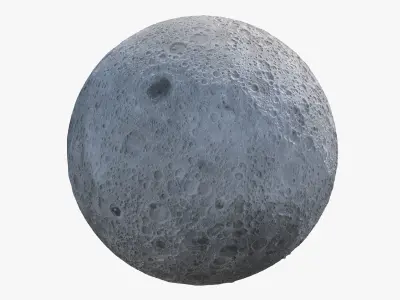 Earth Moon HighPoly 3D model
