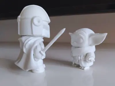 FREE MANDALORIAN AND GROGU Z-MINIS COLLECTION Free 3D print model