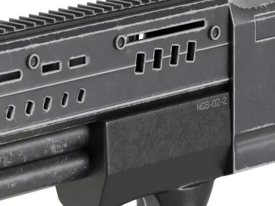 gun pack 2 Low-poly 3D model