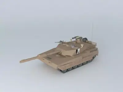 T-2000c military tank Free 3D model