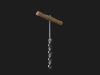 Old tools Low-poly 3D model