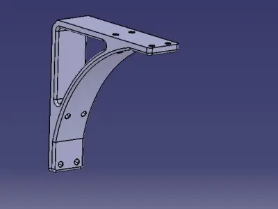 bracket metal Free 3D model by zakaria-12