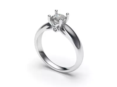 solitaire with ring sizes  8 part S98 3D print model