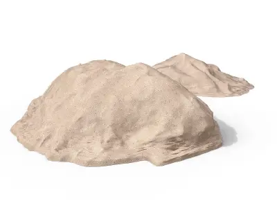 Pile of sand Low-poly 3D model purchase