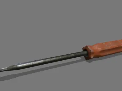 screwdriver Low-poly 3D model 31