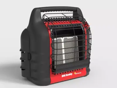PORTABLE HEATER Low-poly 3D model