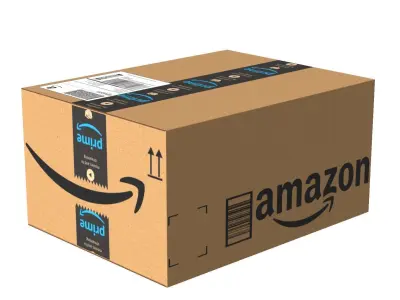 Amazon Box 1B PBR 17 Low-poly 3D model