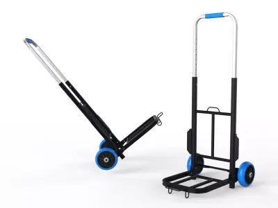 Cart Storage Blue 3D model