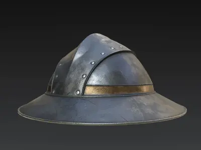 Guard Helmet Low-poly 3D model