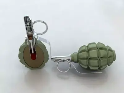 grenade f1 3D model purchase