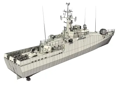 Turkish Tuzla Class Patrol Boat 3D model