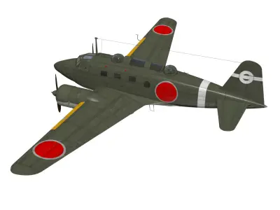 Tachikawa Ki-54 Hickory 3D model purchase