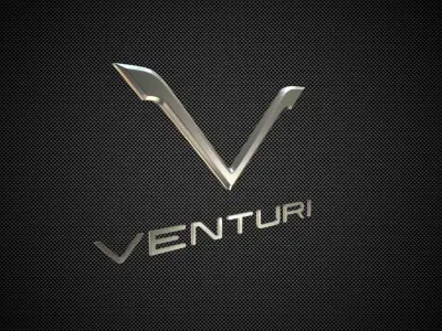 Venturi Logo 3D model by 3dlogoman