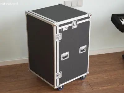 Music Flight Shock Rack Case with Wheels 79x48x48cm 3D model