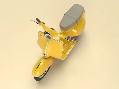 Vespa Sprint Scooter - Classic Bike 3D model