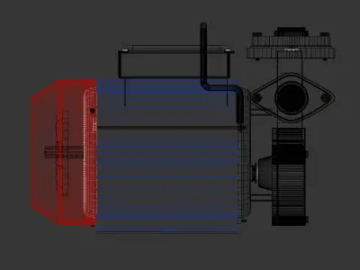 suction water pump 3D model