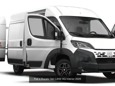 Stellantis Electric Panel  Van HQ Interior L2H2 2025  3D Model Pack